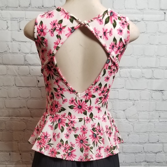BLACK IVORY PINK ROMPER - Picture 4 of 6